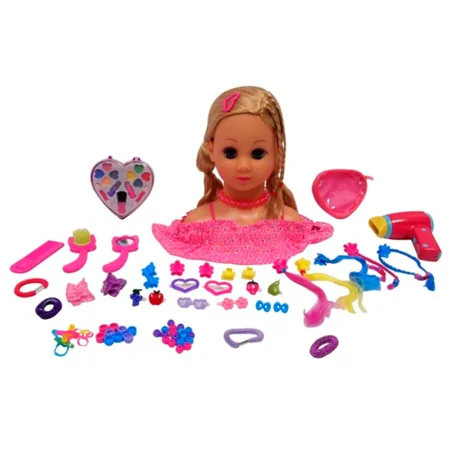 Sminke- og Frisørhoved, lyst hår