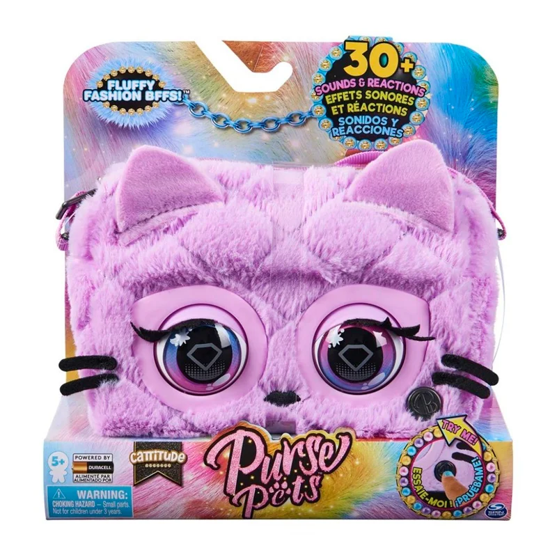 Purse Pets taske m.blinkende øjne, Cattitude