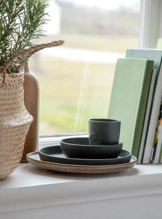 Sebra 2-pak MUMS tallerkener, Bottle Green