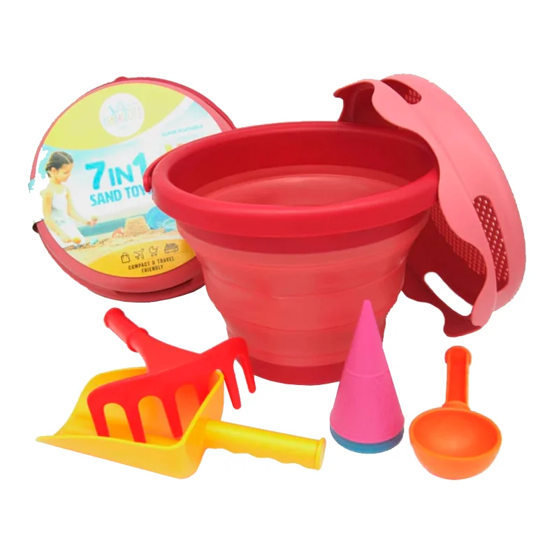 Sandlegetøj 7 i 1, rød