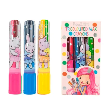 Creative Studio Princess Mimi 3er-Set 3-farbige Wachsmalstifte