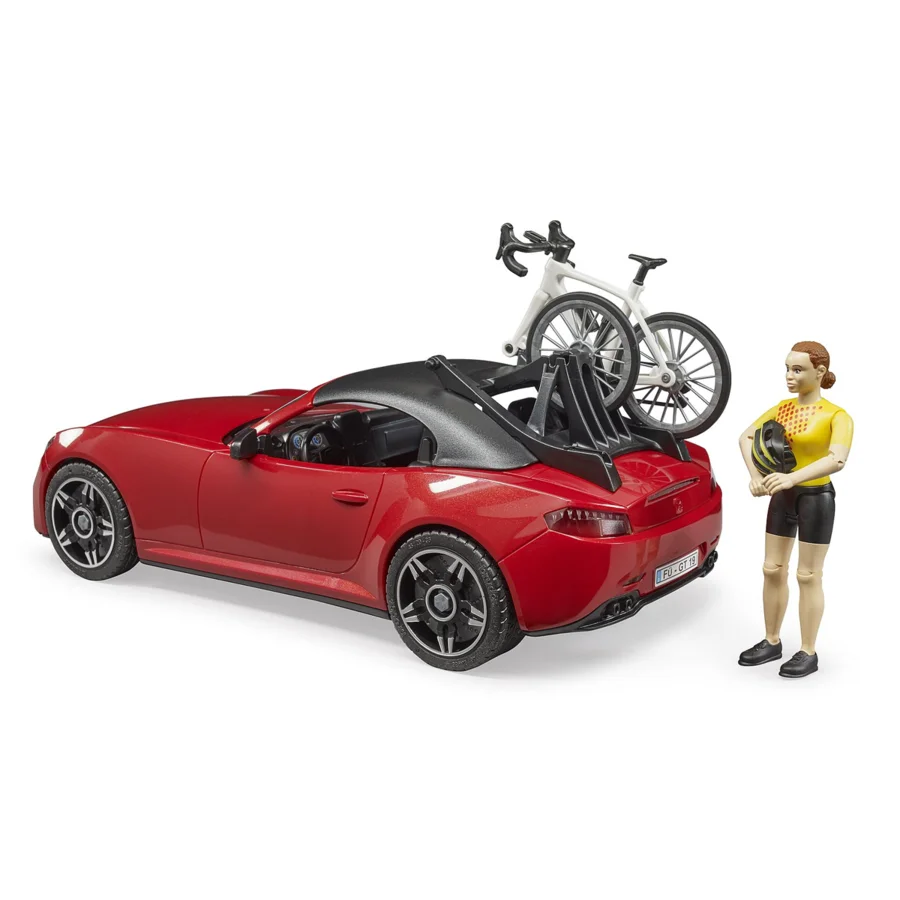 Bruder Roadster m 1 cykel og cyklist