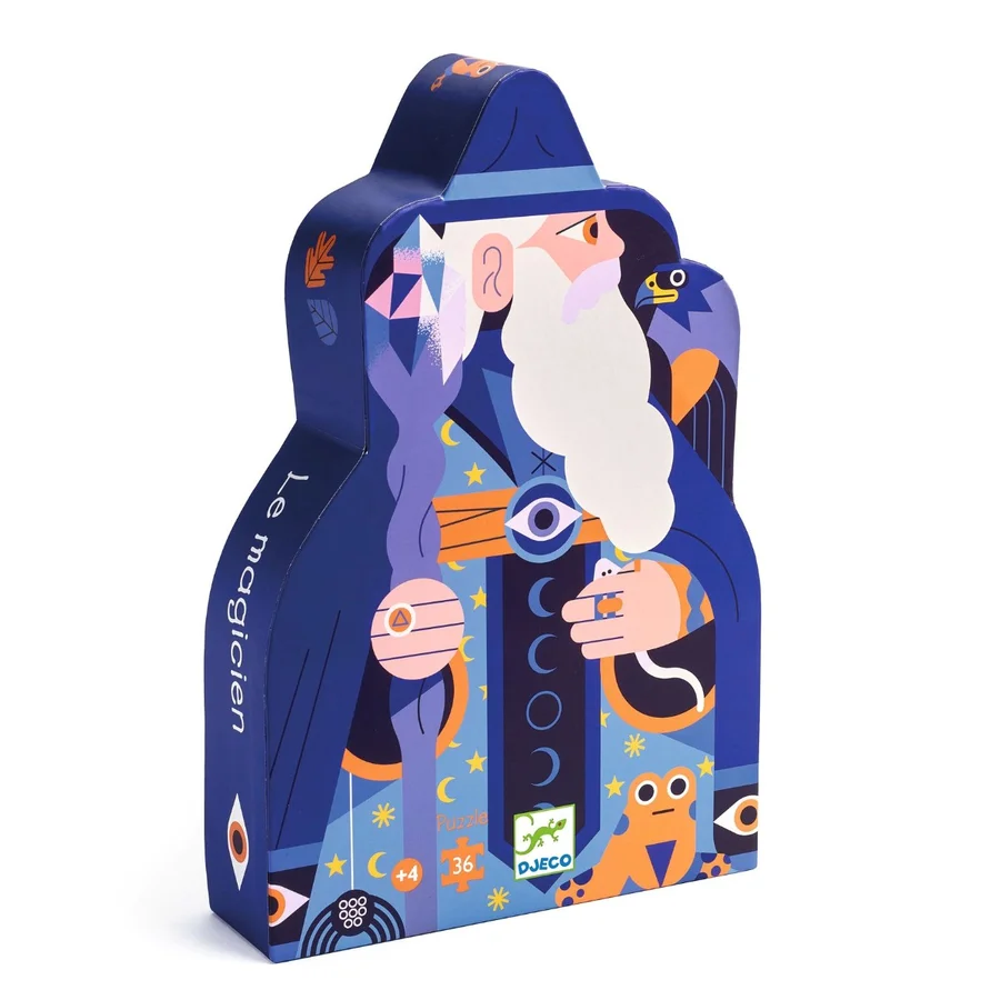 Djeco silhouetpuslespil, Troldmanden  - 36 brikker