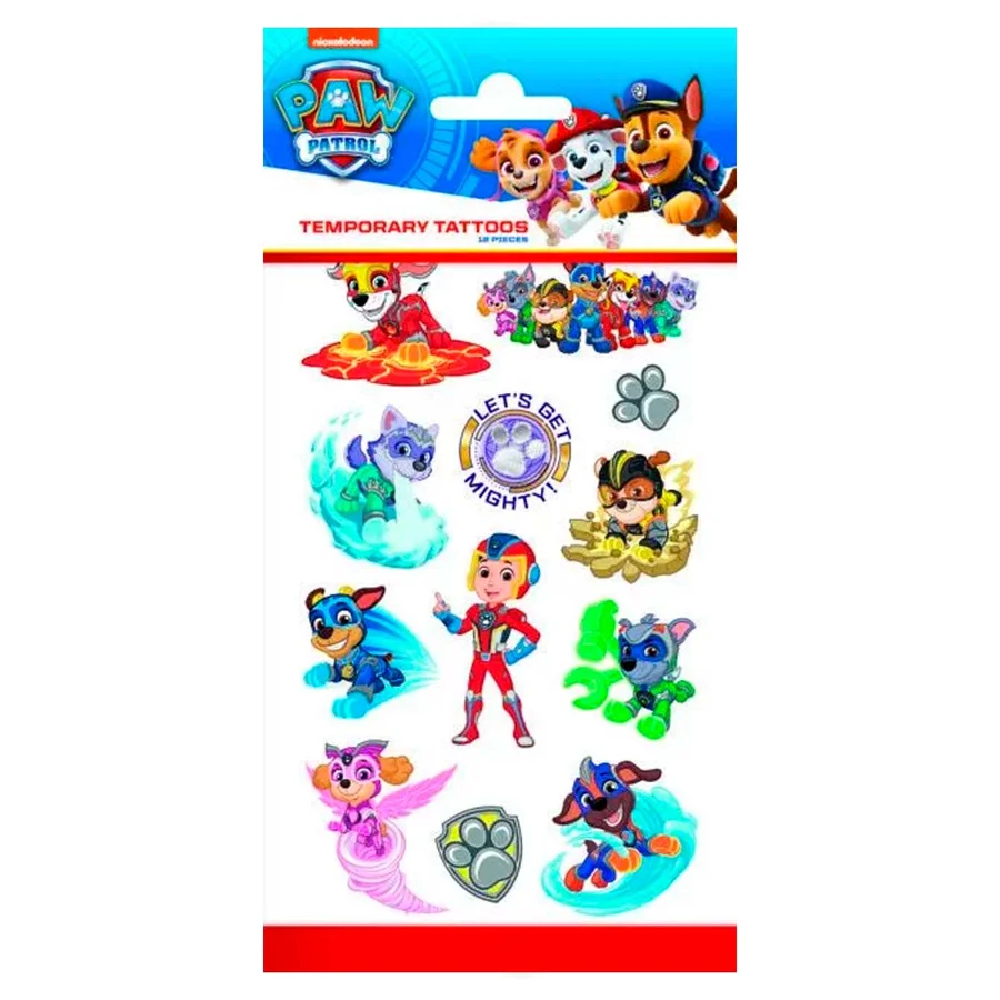 Paw Patrol tatoveringer - Let´s get Mighty