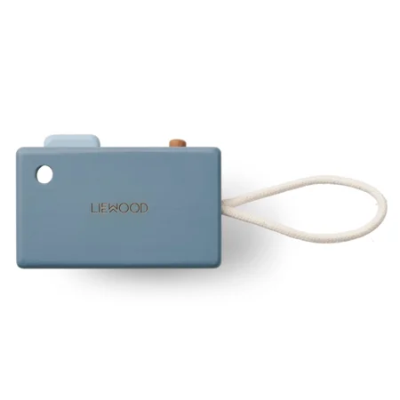 Liewood kamera i træ, Whale Blue multi