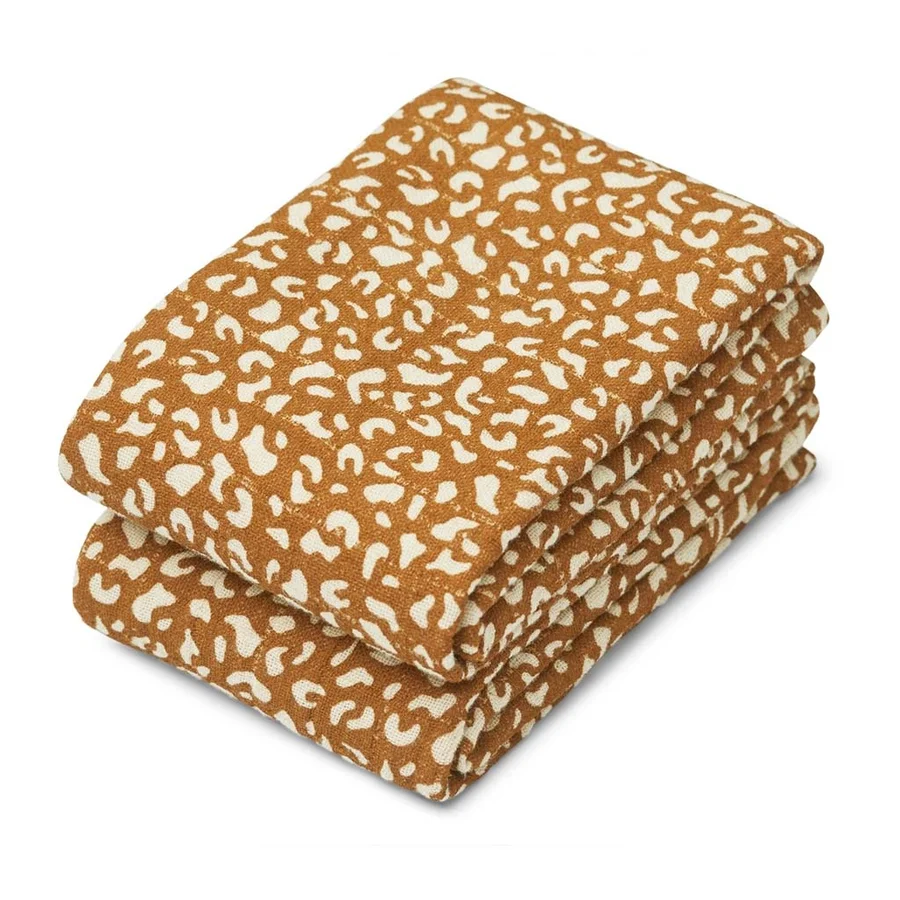 Liewood 2-pak stofbleer, Mini leo - Golden caramel