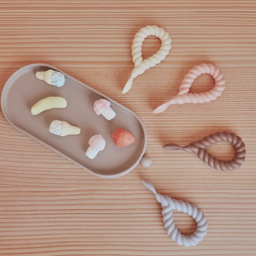 OYOY Mellow 2-pak ske, vanilla/rose