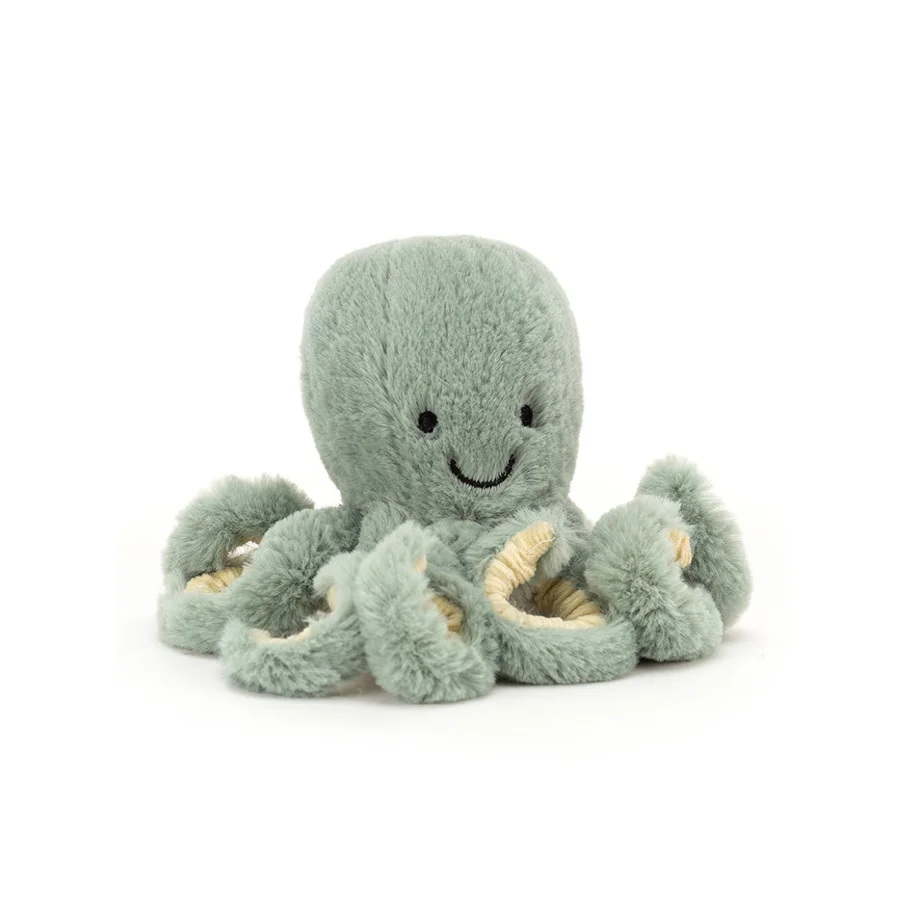 Jellycat Ocean Odyssey Blæksprutte, 14 cm