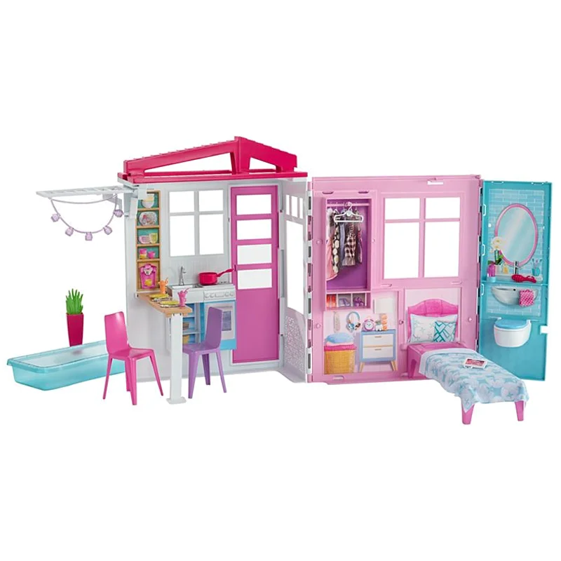 Barbie hus m.møbler og accesories