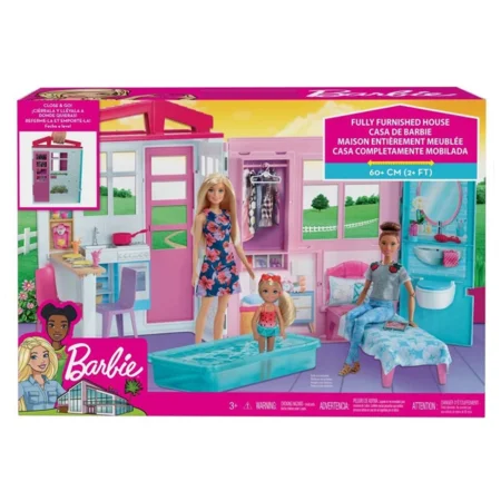 Barbie hus m.møbler og accesories
