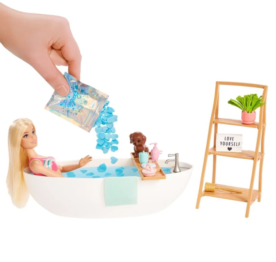 Barbie badekar med konfettisæbe