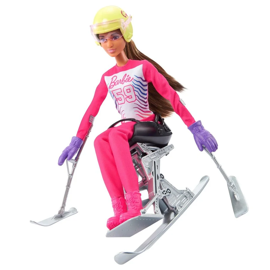 Barbie vintersport dukke, para-alpin