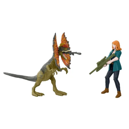 Jurassic World Claire og Dilophosaurus