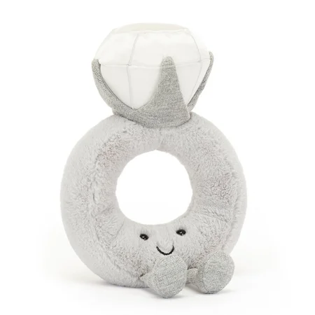 Jellycat Amuseable love diamantring, 20 cm 