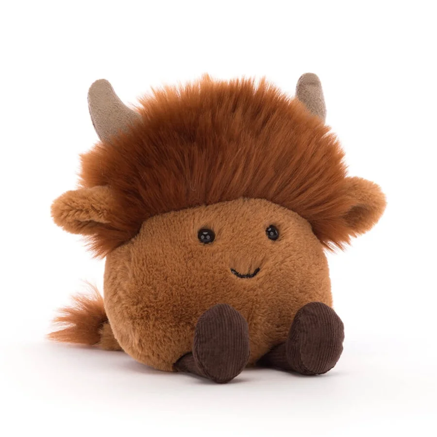 Jellycat Amuseabean højland ko 10 cm