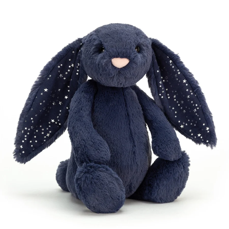Jellycat Bashful kanin, 31 cm - stardust navy