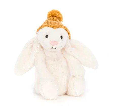 Jellycat Bashful kanin, Creme m/hue 18 cm