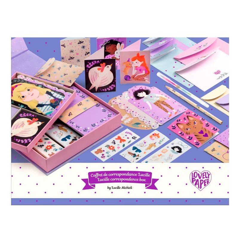 Djeco Lovely Paper Lucille brevpapirsæt