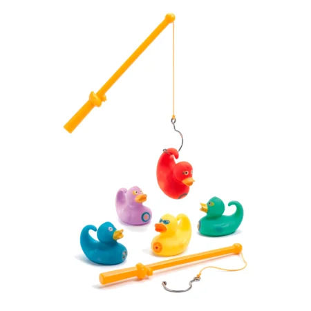 Djeco Badeænder med Fiskestænger, Regnbue