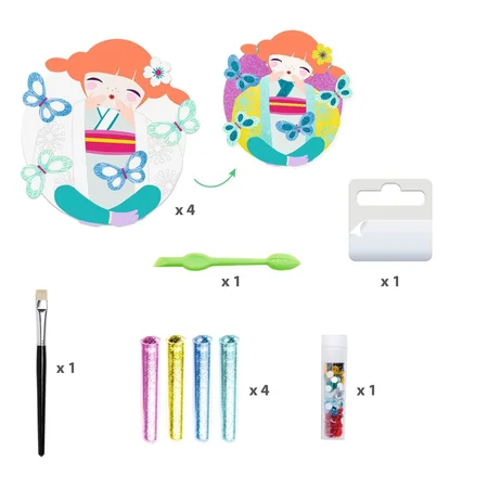 Djeco Kreativ glitter, Onnanoko