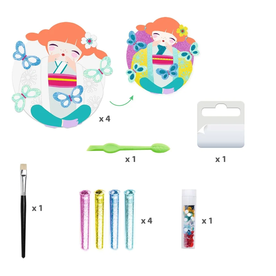 Djeco Kreativ glitter, Onnanoko