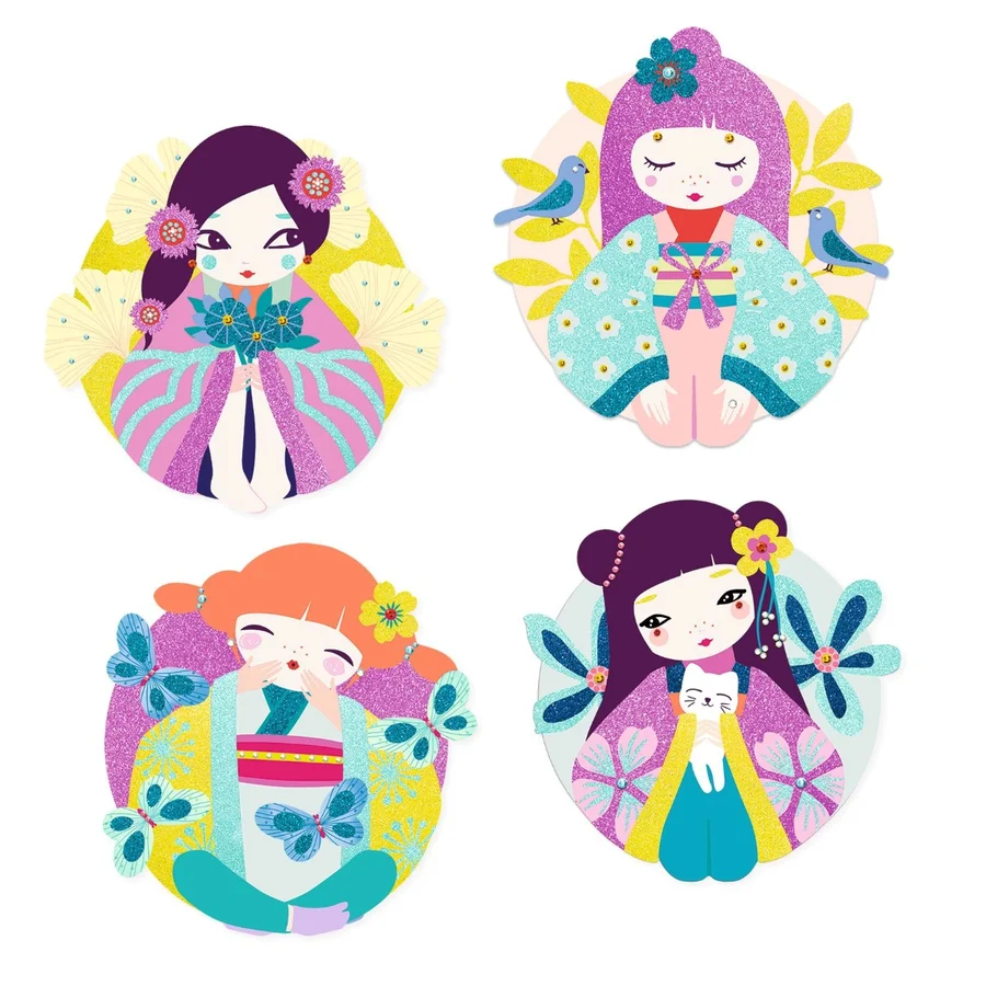 Djeco Kreativ glitter, Onnanoko