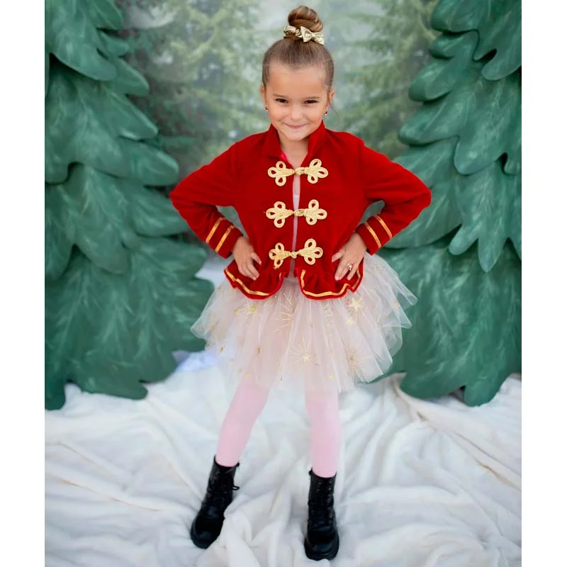 Great Pretenders Glitrende stjerne strutskørt, 4-6 år white/gold