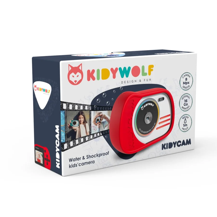 Kidywolf Undervandskamera Rød