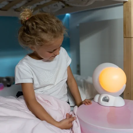 Kidymoon natlampe m.stå-op visning