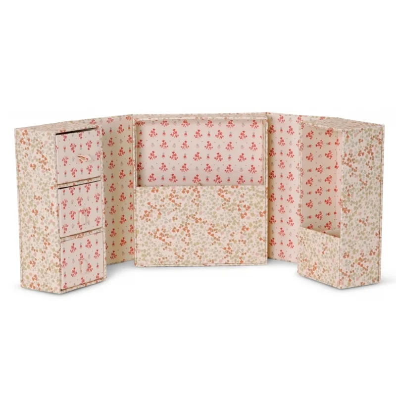 Konges Sløjd All You Need-organiser, Rose Hip red/vintage floral red