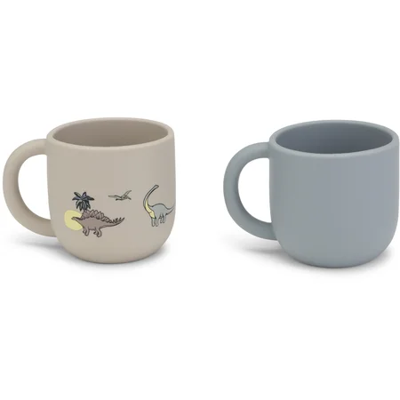 Konges Sløjd 2-pak kopper m.hank, dino