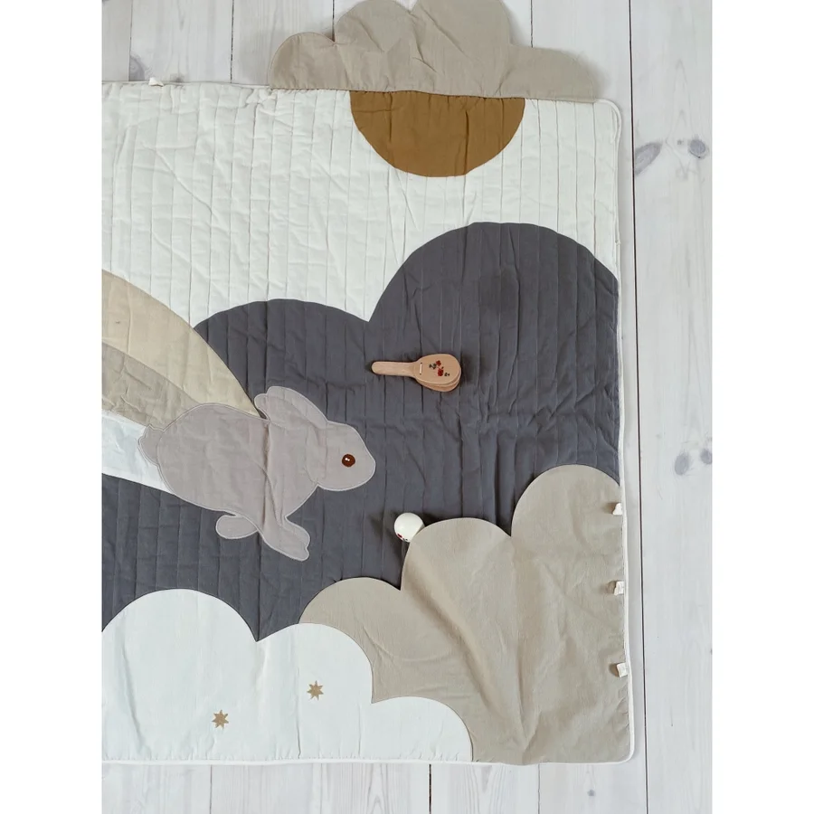 Konges Sløjd legetæppe, Bunny blue