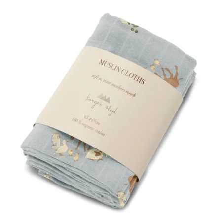 Konges Sløjd 3-pak stofbleer, Farm Blue