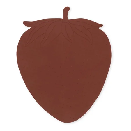 Konges Sløjd jordbær silikone-bademåtte, rosewood