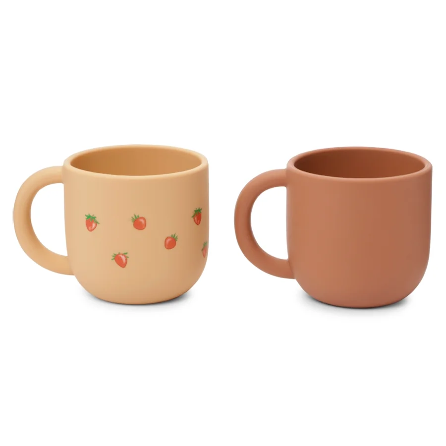 Konges Sløjd 2-pak silikone-kopper, Strawberry