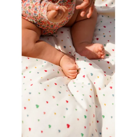 Konges Sløjd Baby Sengetøj, multi hearts