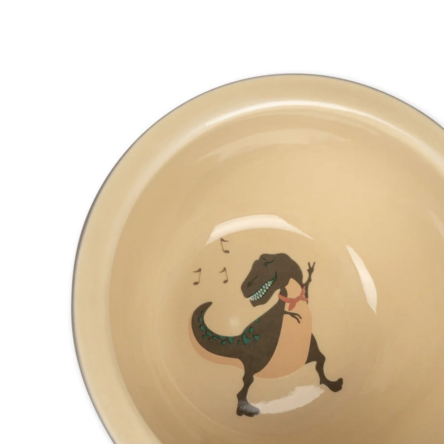 Konges Sløjd keramik skål og kop, Dansosaurus