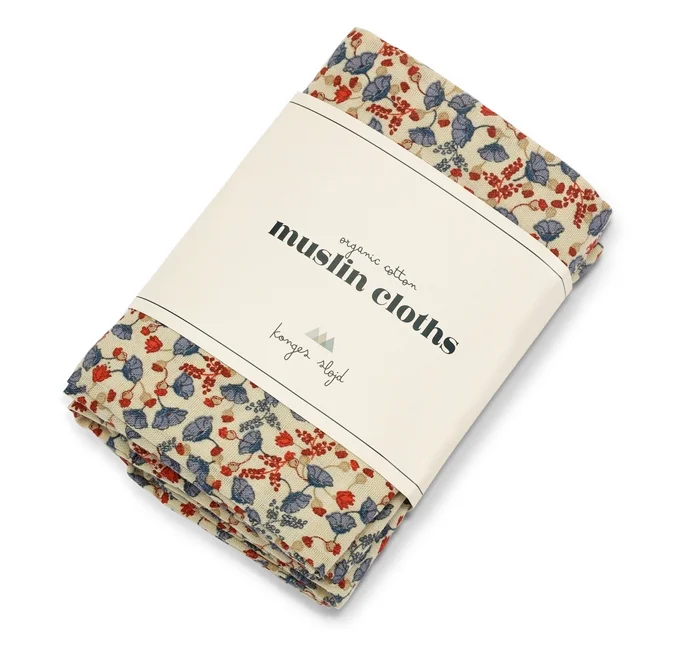 Konges Sløjd 3-pak stofbleer, Marche de Fleur