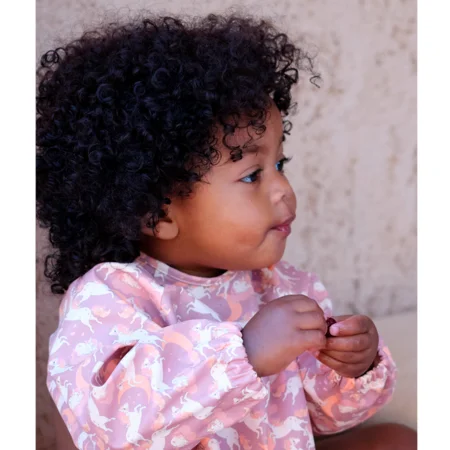 Konges Sløjd 2-pak Forklæde med ærmer, Unicorn Blush / Toasted Coconut