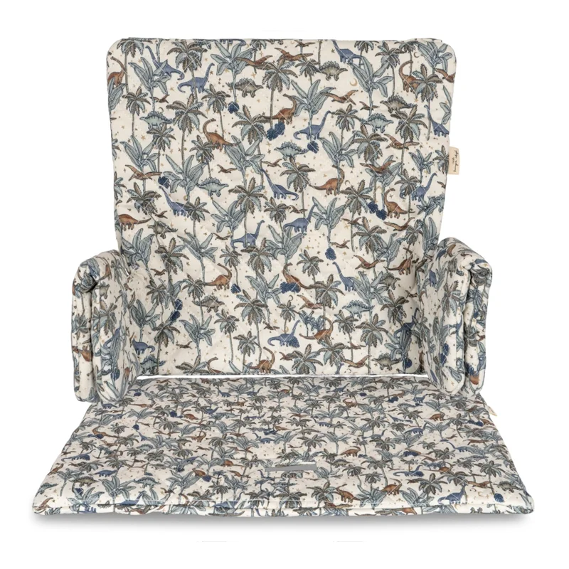 Konges Sløjd hynde til højstol, Dino Blue