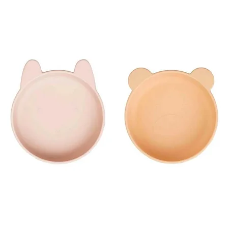 Liewood 2-pak silicone skåle, wheat yellow/sandy