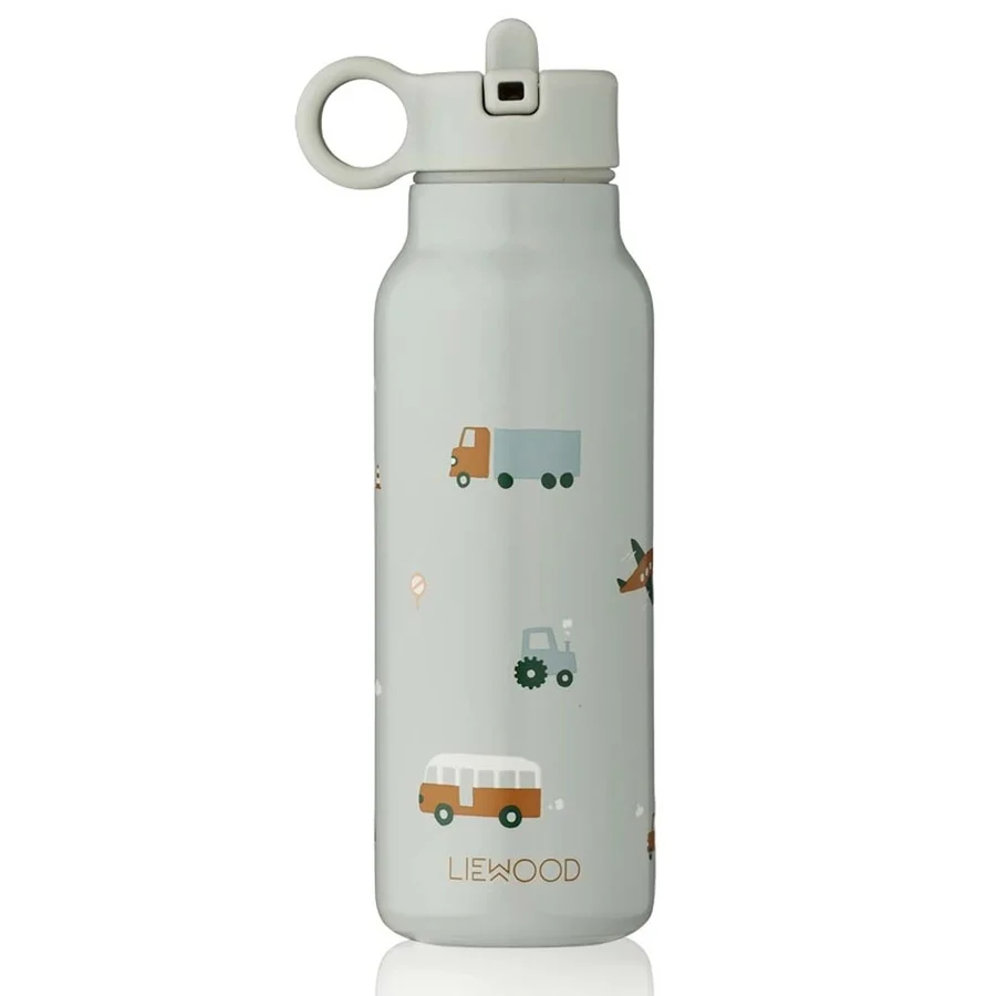 Liewood vandflaske 350 ml, Vehicles/dove blue