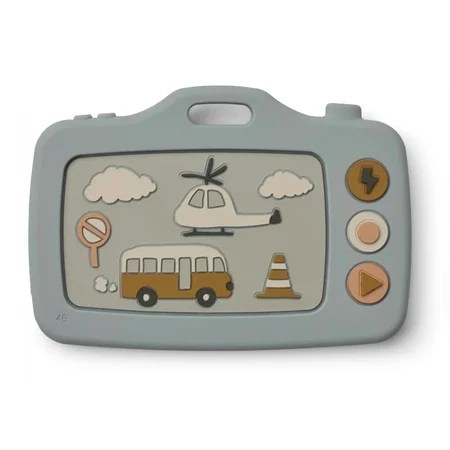 Liewood kamera bidelegetøj, Vehicles/Dove blue