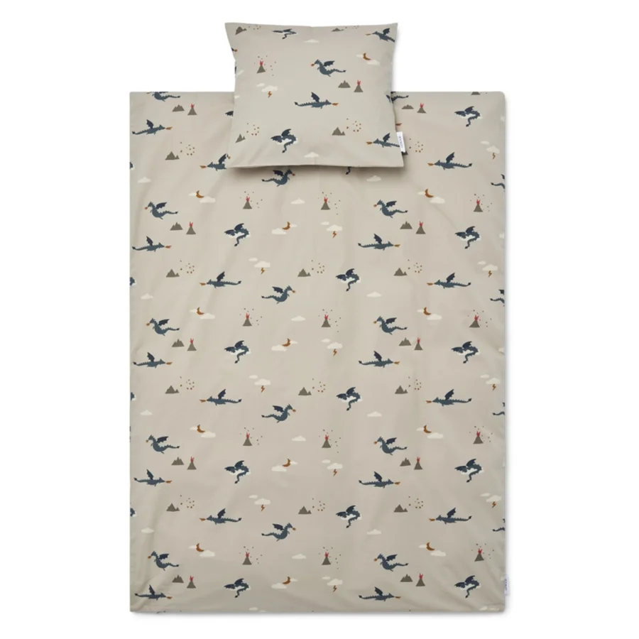 Liewood baby sengetøj, Little dragon - Dark sandy 