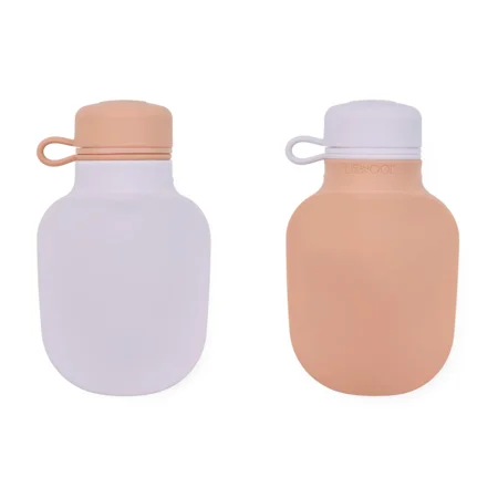 Liewood Silvia 2-pak Smoothie flaske, Pale tuscany/ Misty lilac