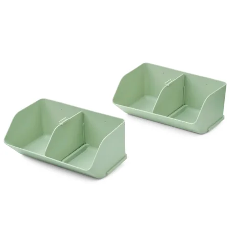 Liewood 2 opbevaringskasser M, dove blue