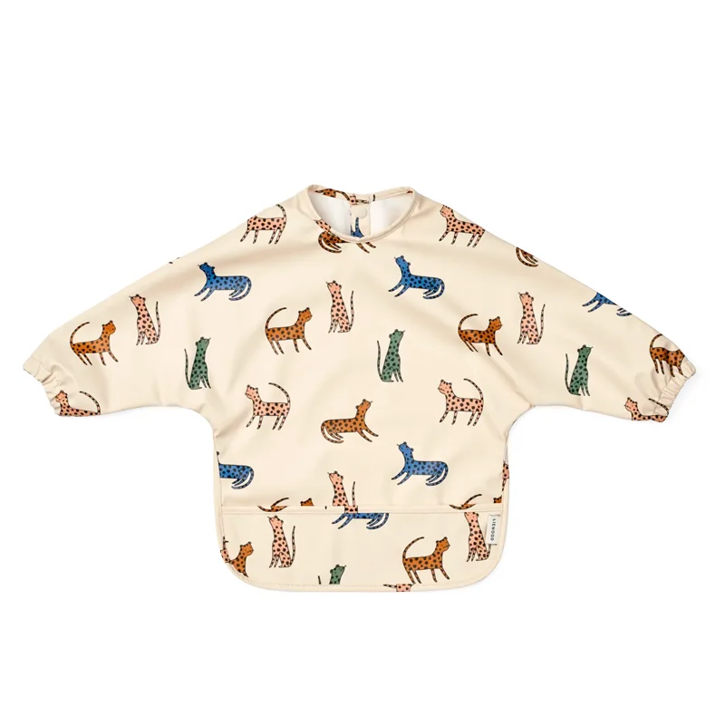 Liewood Merle forklæde med ærmer, leopard multi