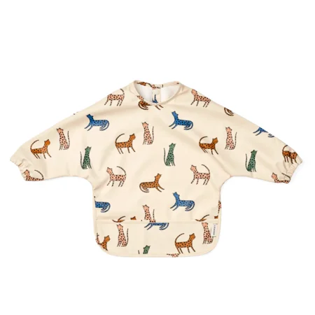 Liewood Merle forklæde med ærmer, leopard multi