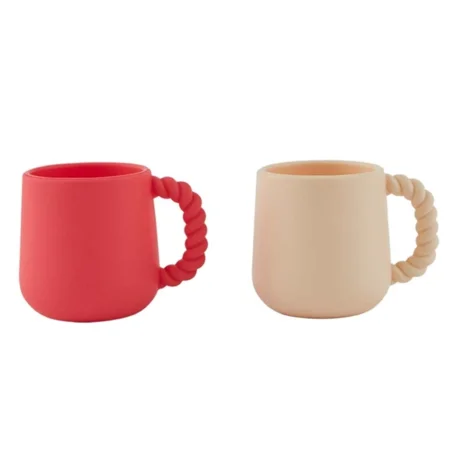 OYOY 2-pak kopper, Mellow - cherry red/vanilla