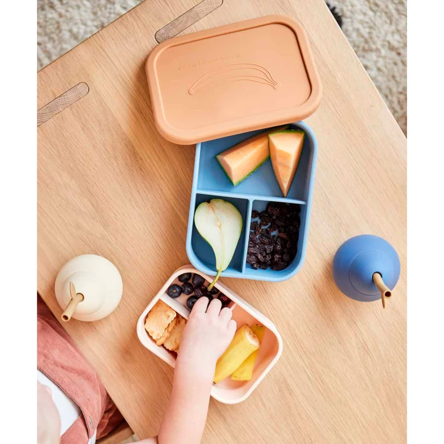 OYOY Yummy madkasse large, powder/sienna